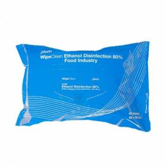 Desinfektion serviet WipeClean Ethanol Disinfection 80% Food godkendt 40 stk