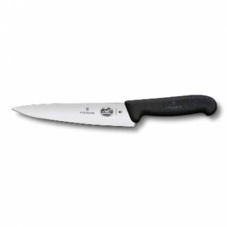 Kokkekniv Victorinox Fibrox klinge 19 cm Sort