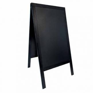 Gadeskilt Securit 120x69 cm Sort ramme