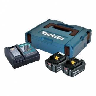 Batteripakke Makita LXT 18V 4.0Ah 2 x batterier med lader i kuffert str 2