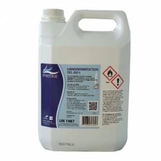 Hånddesinfektion gel Pristine 85% Ethanol med Glycerin 5 ltr