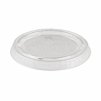 Plastl&aring;g klar PLA bioplast bionedbrydelig t/dressingb&aelig;ger 60 ml &Oslash;62x31mm