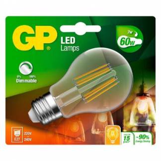 LED Pære GP Filament E27 7Watt 806 Lumen Dæmpbar