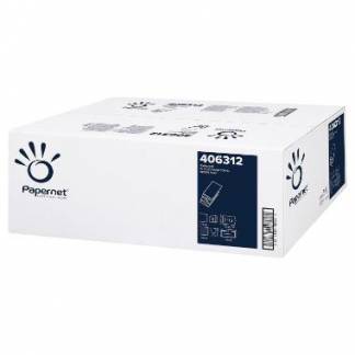 Håndklædeark Papernet Standard W-Fold 3-lag L32xB22xD8cm Nyfiber Hvid