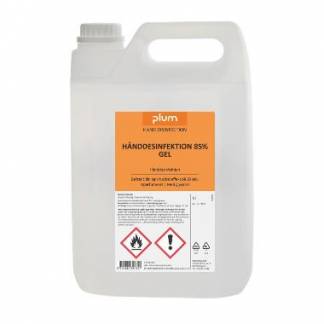 Hånddesinfektion Gel Plum 85% ethanol med glycerin 5 ltr