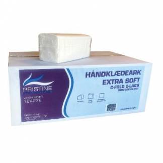 H&aring;ndkl&aelig;deark Pristine extra soft C-fold 2 lag nyfber 23x33x9 cm
