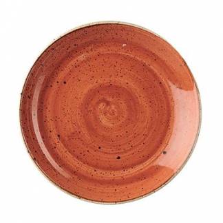 Tallerken Coupe Stonecast Ø21.7 cm Porcelæn Orange