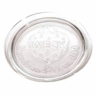 Låg Weck Ø10.8 cm til Patentglas. Glas