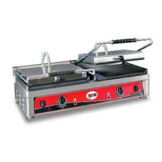 Klemgrill Dobbelt GMG 82x50x30cm Grillareal 2x36x27cm Rillet top/glat bund 300C