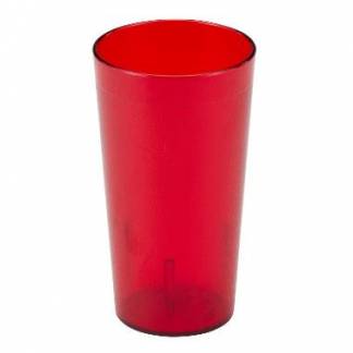 Glas 485 ml Ø8xH14.6 cm SAN med udvendigt mønster Ruby rød