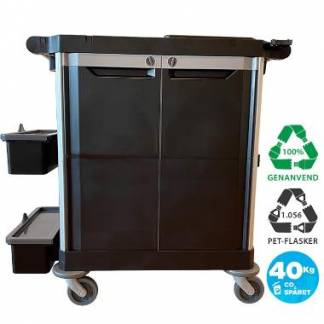 Rengøringsvogn Nordic Recycle trolley 2.0 Str. M dobbeltdør