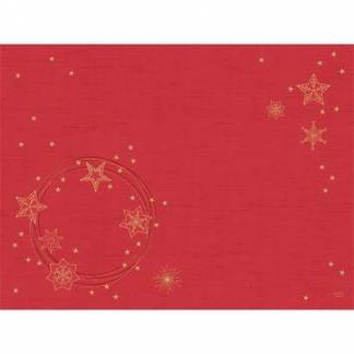 Dækkeserviet Dunicel 30x40 cm FSC Star Shine Red