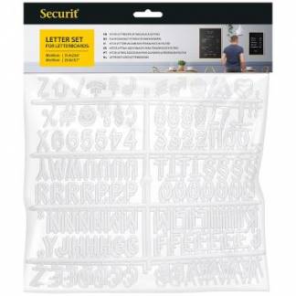 Bogstavsæt Securit 256 stk. Hvid