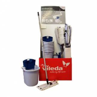 Moppesæt UltraSpeed Mini Display med Moppe 34cm/Fremfører/Skaft/Spand/Presse