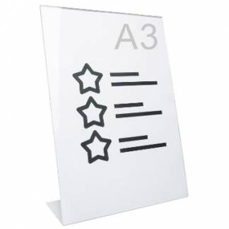 Displayholder A3 Skrå højform
