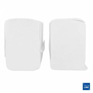 H&aring;ndkl&aelig;deark Techline Z-fold 2-lag L24x20.2x8cm 396146 Nyfiber. Hvid