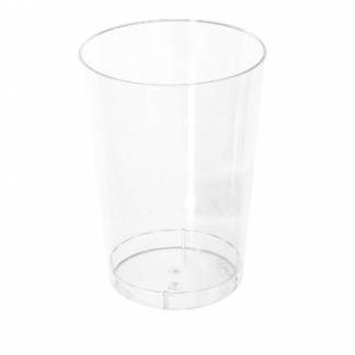 Plastglas 10 cl 75 mm PS Klar