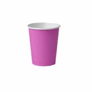 Kaffebæger Pap Ø80xH90mm 25cl 8oz Single Wall Pink