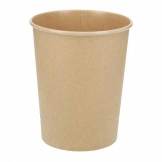 Papbæger Verive soup-to-go 950 ml /32 oz Ø115 x 137 mm pap/PLA brun kraft