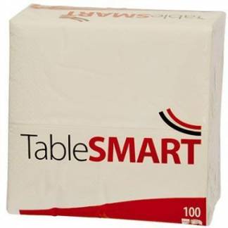 Serviet TableSMART 40x40 cm 3-lag 1/8-fold Hvid