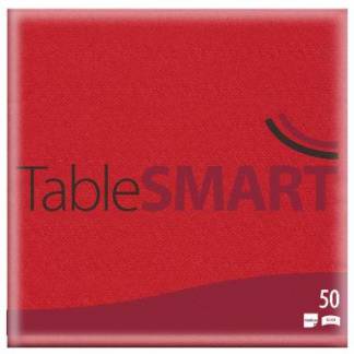 Serviet TableSMART airlaid 40x40 cm 1/4 fold Rød