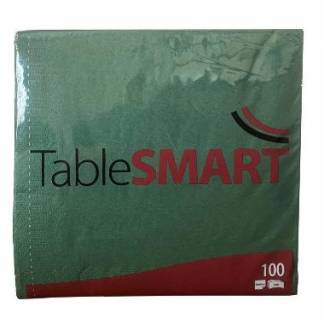 Serviet TableSMART 40x40cm 3-lag FSC Mørkegrøn