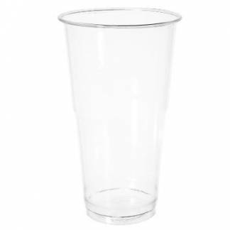 Plastglas 50 cl Bioware H164 mm Ø95 mm Bionedbrydelig PLA Klar