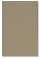 Magnetisk glastavle 40 x 60 cm beige