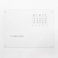 60 x 55 cm. Clear Glass board NOT MAGNETIC 60 x 55 cm. Klar Glastavle IKKE MAGNETISK