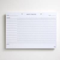 A4 Planning pad, Habit tracker, English A4 Planl&aelig;gnings blok, Habit tracker, Engelsk
