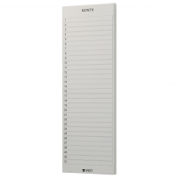 Magnetic monthly planner board 20 x 60 cm. Beige, English Magnetic monthly planner board 20 x 60 cm. Beige, English