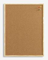 60 x 40 cm. Cork pin board. Wood frame Naga Kork opslagstavle med tr&aelig;ramme - 60 x 40 cm.