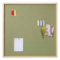 60 x 60 cm. Green pin board with wooden frame 60 x 60 cm. Green pin board with wooden frame