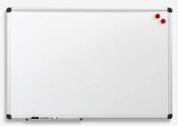 Whiteboard 120 x 180 cm magnetisk med aluminiumsramme inkl. 1 marker og 2 magneter