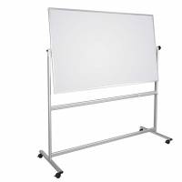 Double-sided mobile whiteboard 120 x 90 cm. Dobbeltsidet mobil whiteboard tavle 120 x 90 cm.