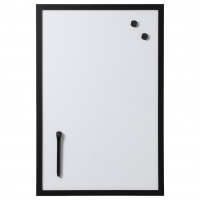 60 x 40 cm. Whiteboard with black frame 60 x 40 cm. Whiteboard with black frame