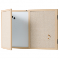 Folded whiteboard & pinboard Folded whiteboard & pinboard