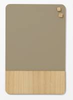 40 x 60 cm. Glass Beige/Oak veneer Magnetic board 40 x 60 cm. Glass Beige/Oak veneer Magnetic board