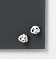 Super Stærke Magneter' Panda i polyresin 2,8 x 2,4 cm 2 stk. i pakke