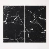 Cutting boards in tempered glass, Black marble Cutting boards in tempered glass, Black marble