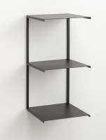 Tripple shelf, Black Metal