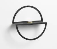 Circle Tealight shelf Ø 25 cm. Black