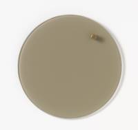 Magnetisk glastavle cirkel 25 cm beige