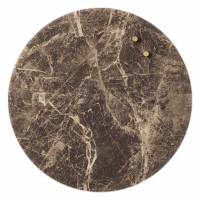 Circle 35 cm Brown Marble Magnetic Glass Board Circle 35 cm Brown Marble Magnetic Glass Board