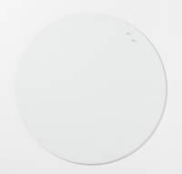 Magnetisk glastavle cirkel Ø 80 cm PURE WHITE