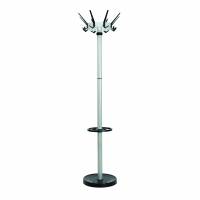 Coat stand with umbrella holder, MAULcaligo, silver Coat stand with umbrella holder, MAULcaligo, silver