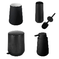 Fjord bathroom set black Fjord bathroom set black