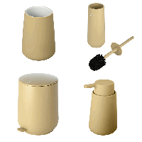 Fjord bathroom set yellow ochre Fjord bathroom set yellow ochre