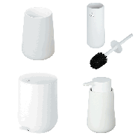 Fjord bathroom set white Fjord bathroom set white