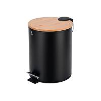 Pedal bin with soft-close 5 litres Bamboo black Pedal bin with soft-close 5 litres Bamboo black